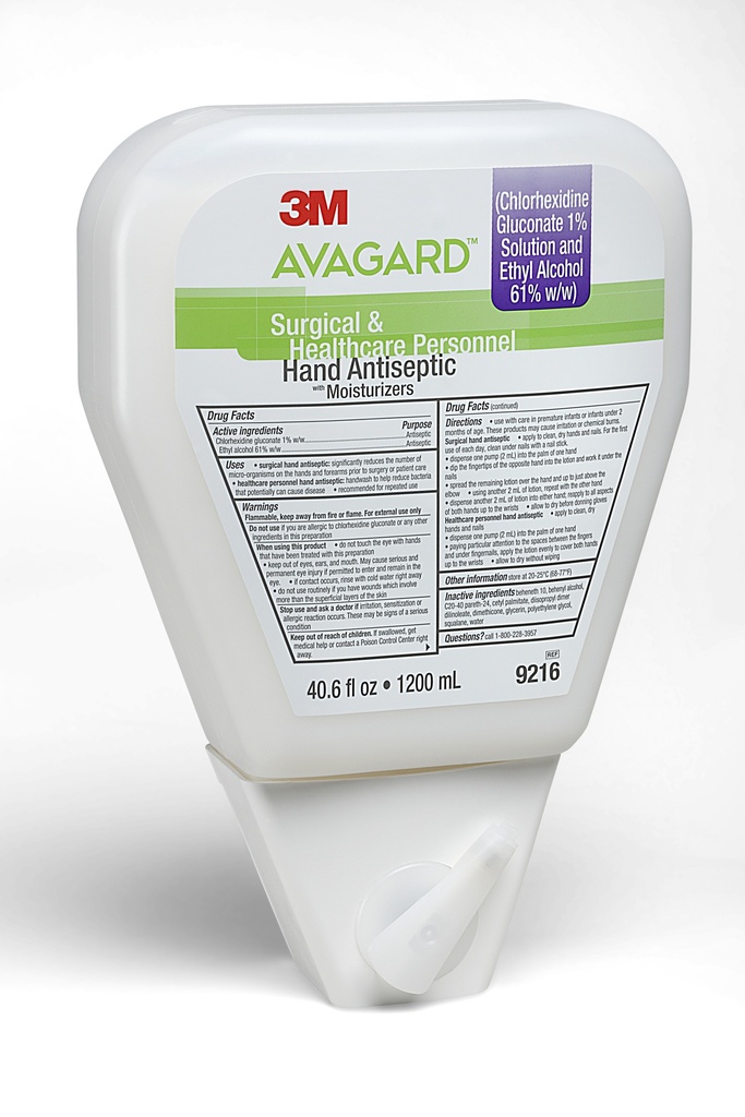 3M™ Avagard™ CHG/Alcohol Surgical Hand Scrub Dispenser Refill | 1200mL