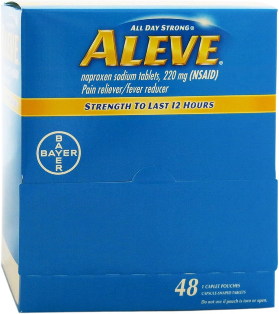 Aleve® Naproxen Sodium Tablets 220mg Packed in 1's 
