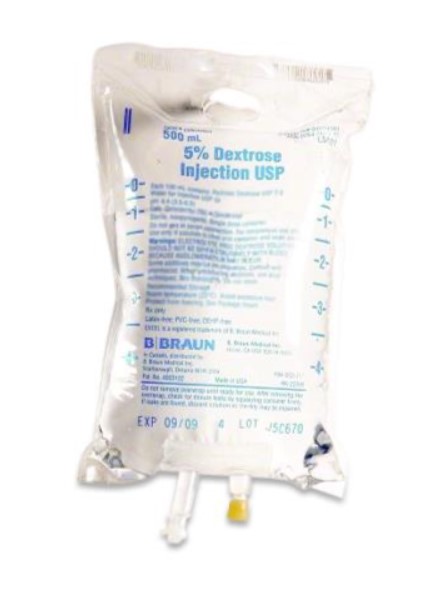 B. Braun® Dextrose 5% IV Solution | 500 mL Flexible Bag