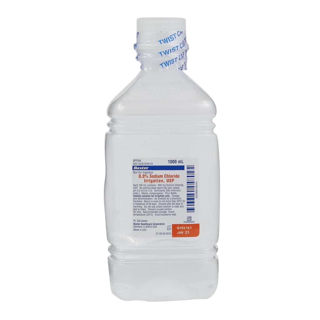 Baxter 0.9% Sodium Chloride Irrigation Solution | 1000mL Bottle