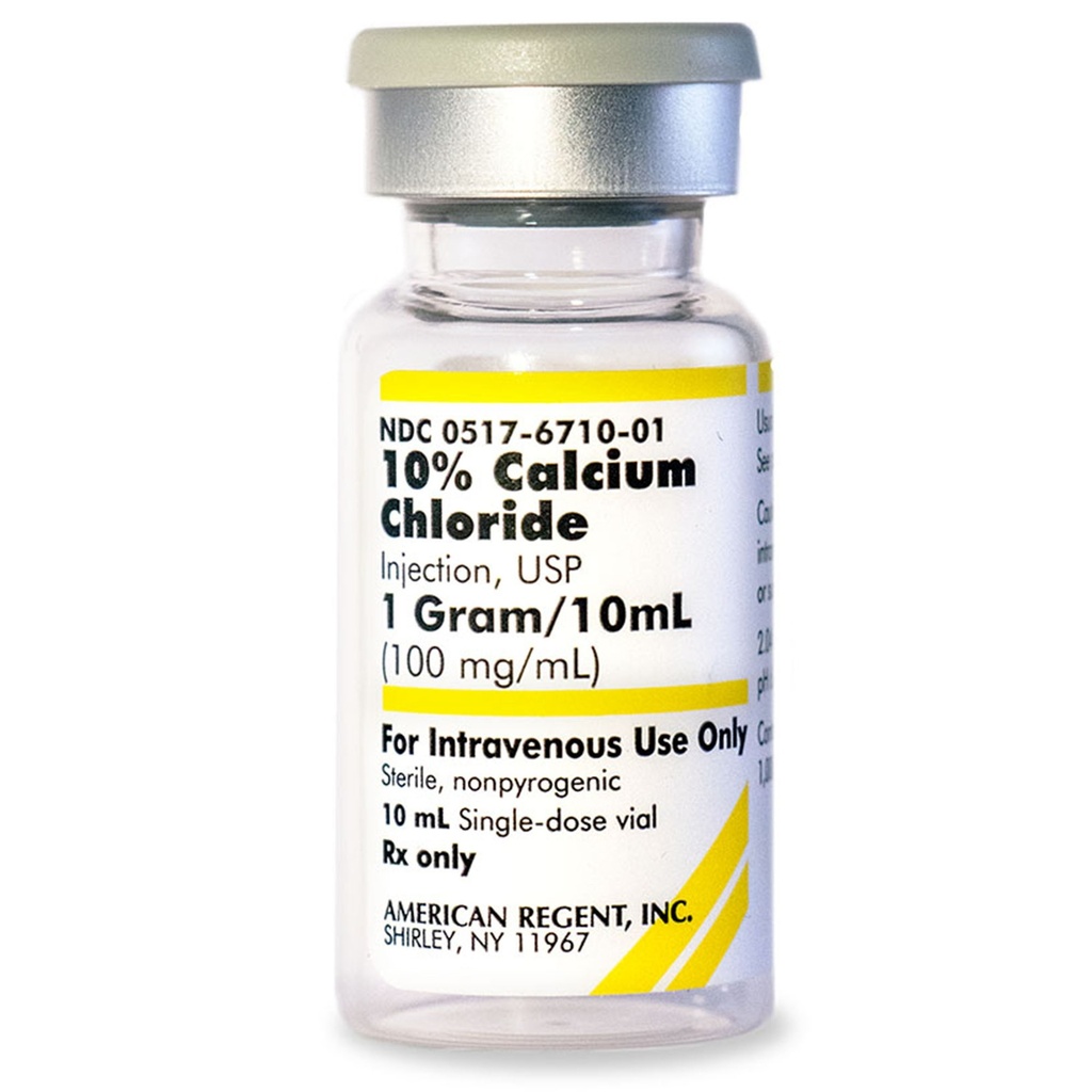 Calcium Chloride 10% | 100mg | 10mL Injectable SDV