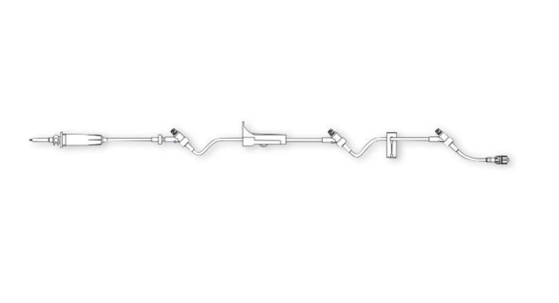 Caresite® Primary IV Administration Set | 15 Drops | 3 Ports | 112”