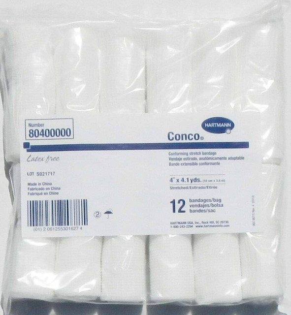 Conco® N/S Woven Gauze Conforming Bandage Roll  | 4" x 4.1 yd