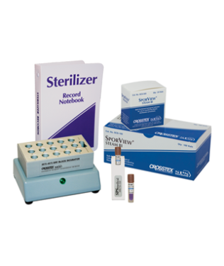 Crosstex Sporview® Self-Contained Steam Biological Indicator Kit