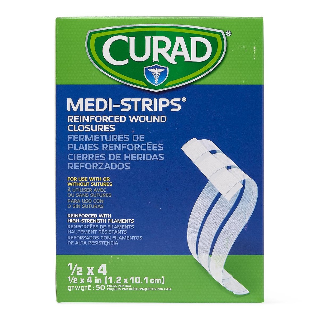 Curad® Medi-Strip Wound Closure | 1/2" x 4"