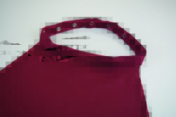 Dignity V-Neck Burgundy Polyester Bibs | 28" x 30"