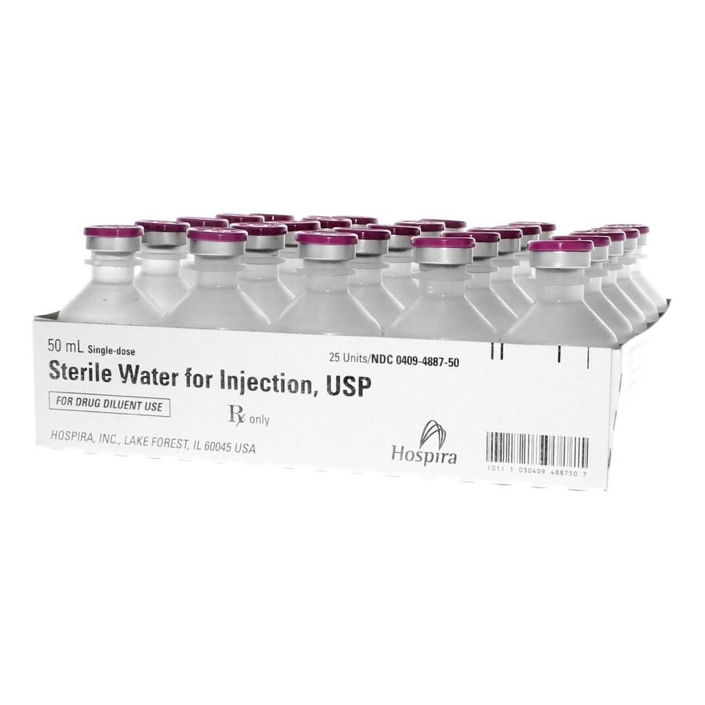 Diluent Sterile Water 50mL Injectable SDV