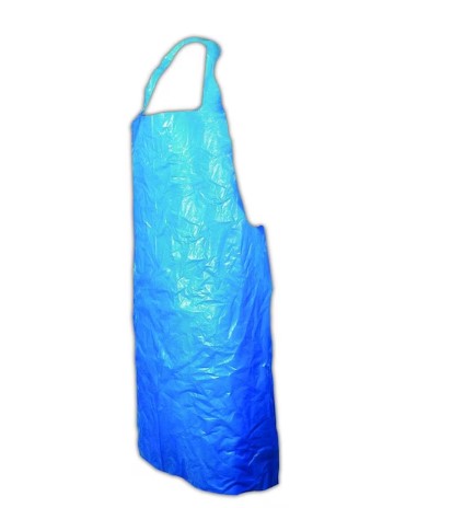 Disposable Plastic Blue Aprons | 51" x 45"