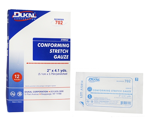 Dukal™ Sterile Conforming Stretch Gauze  | 2" x 4.1 yd