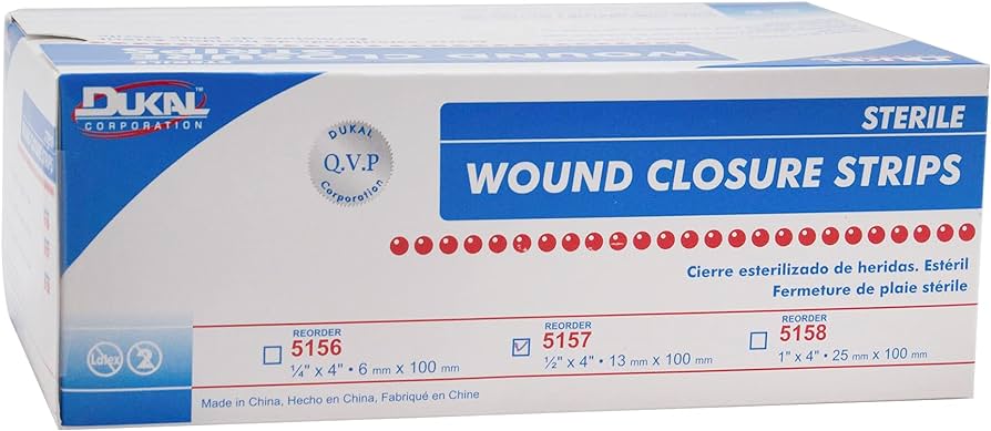 Dukal™ Sterile Wound Closure Strip | 1/2" x 4"