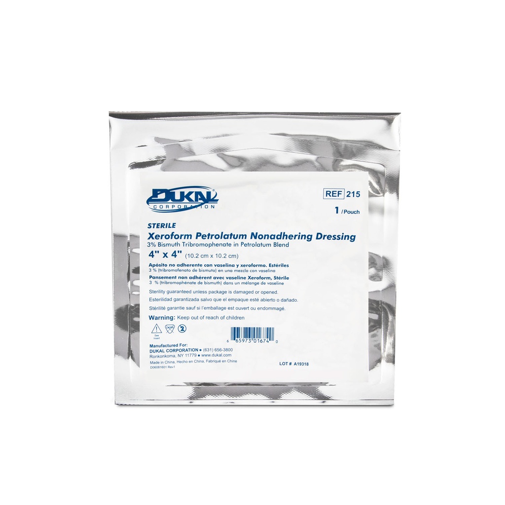 Dukal™ Xeroform Gauze Dressing | 4" x 4"