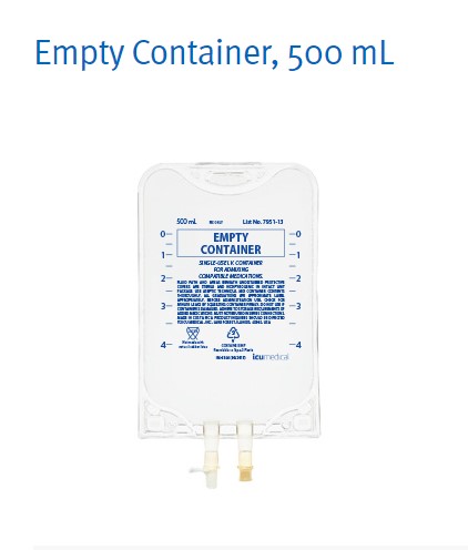 Empty IV Bag | 500 mL