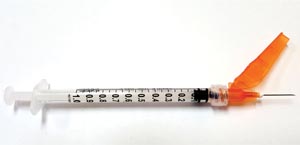 Exelint® Luer Lock Syringe W/ Needle 25g x 5/8" | 1mL
