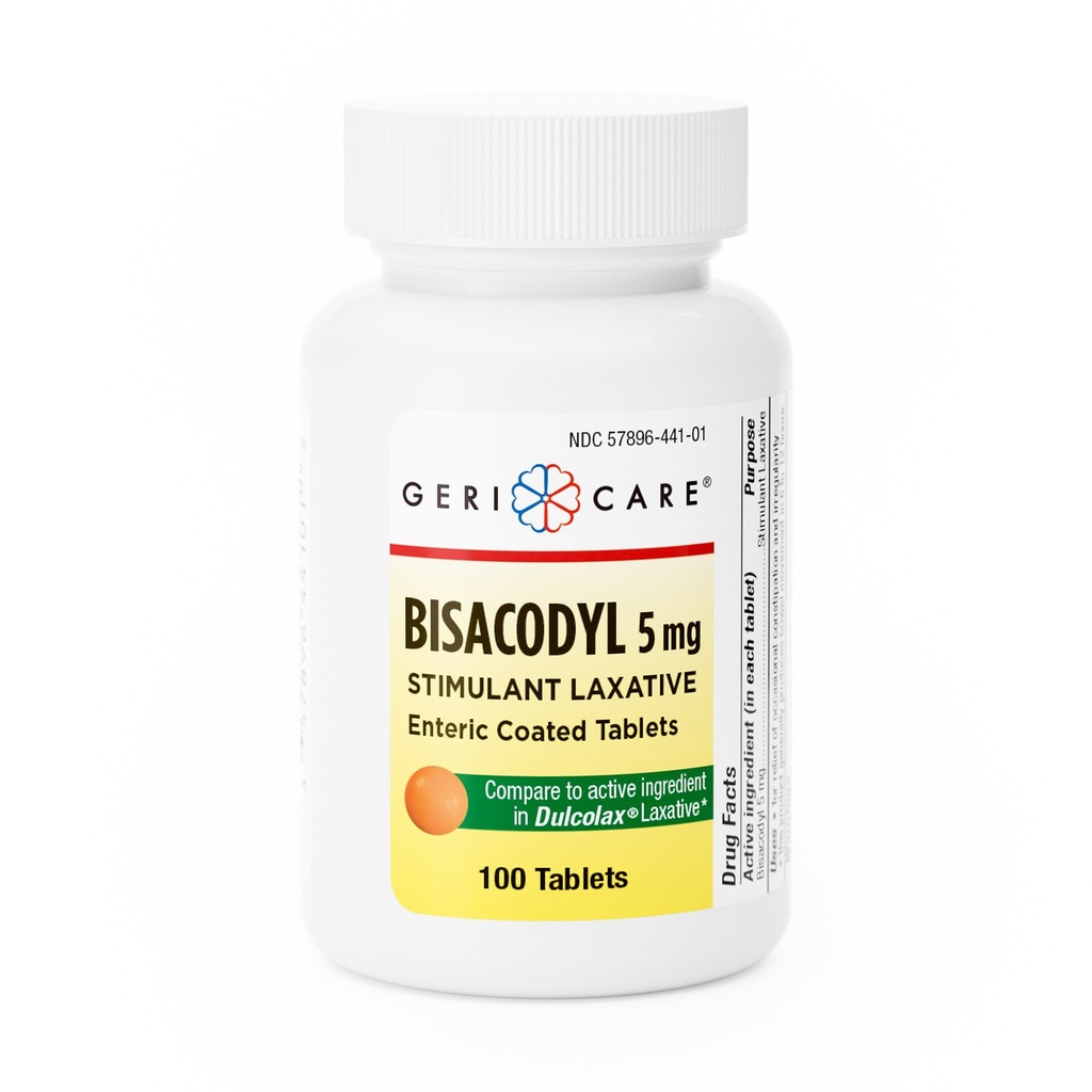 Geri-Care® Laxative Bisacodyl Tablets | 5 mg