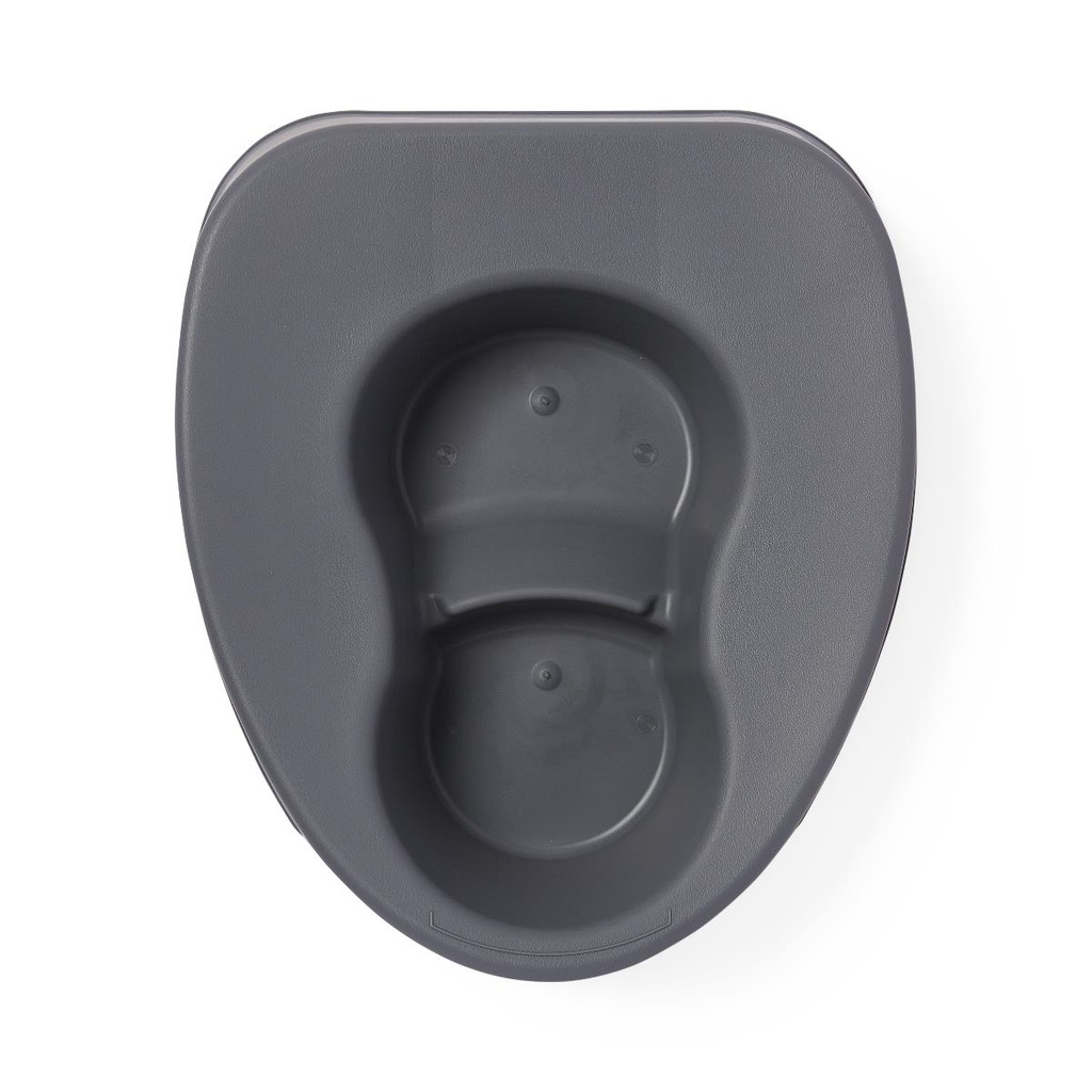 Graphite Contour Bariatric Plastic Bedpan | Up to 450 lb