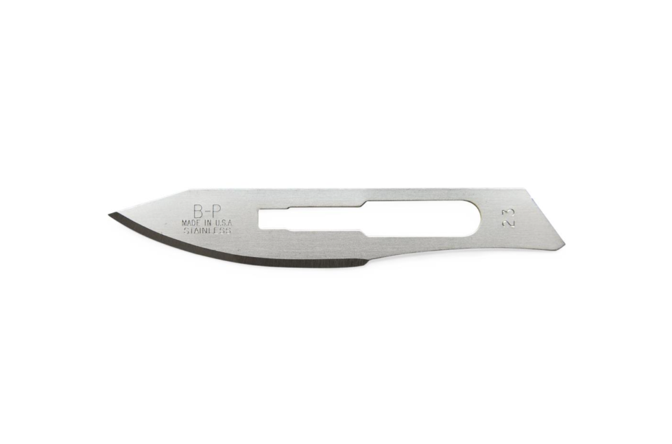 Individually Wrapped Carbon Steel Surgical Blades | Size 22 