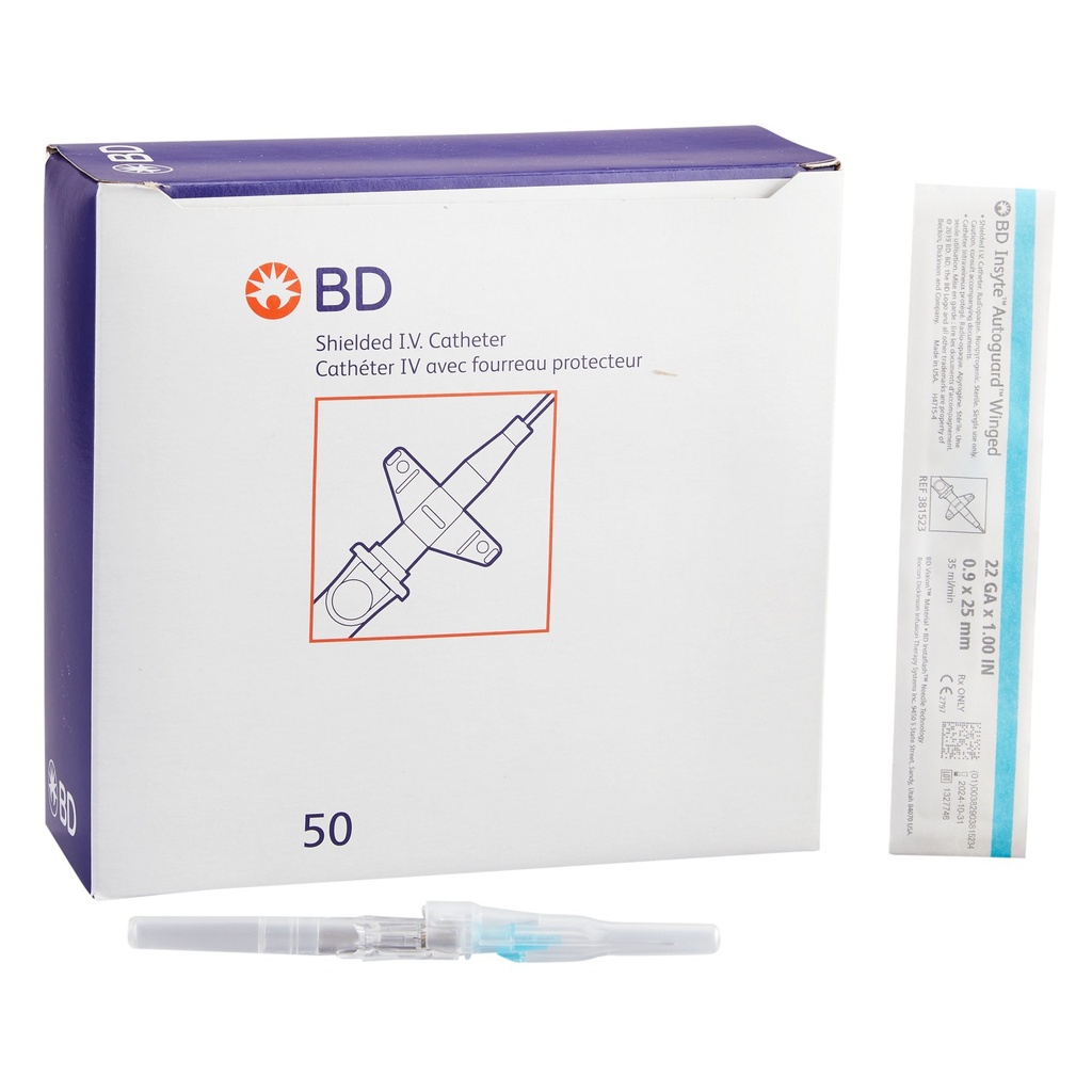 Insyte™Autoguard™ Shielded IV Catheter | 22g x 1"