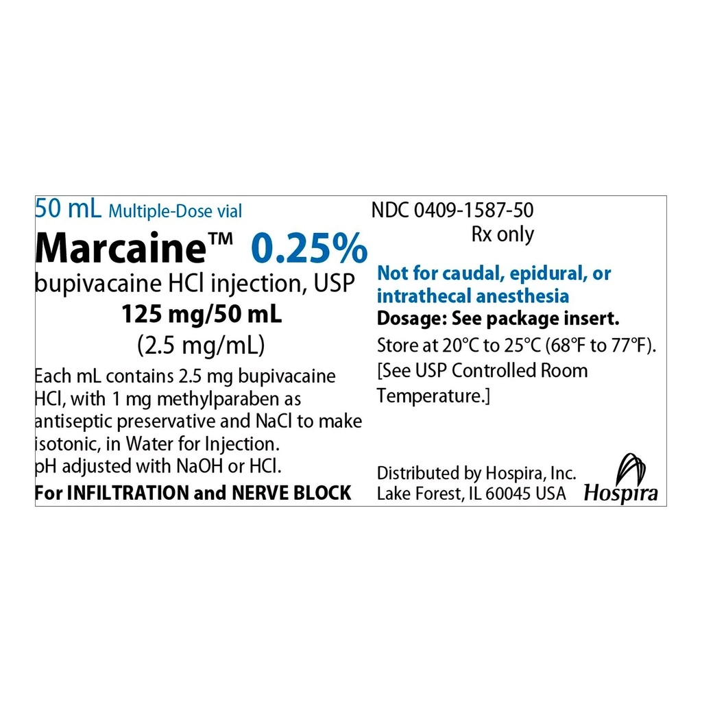 Marcaine™ (Bupivacaine) 0.25% | 50mL Injectable MDV