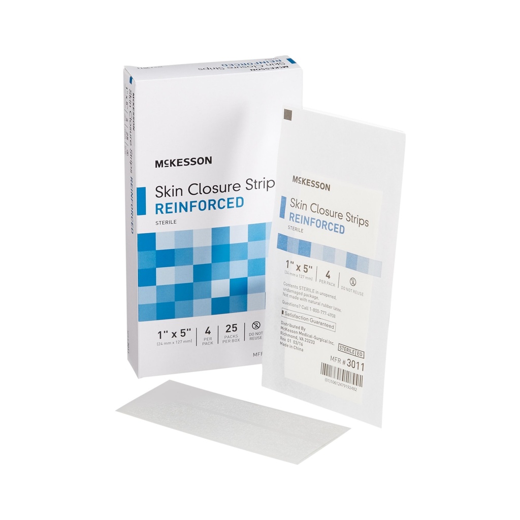 McKesson™ Non-woven Flexible Skin Closure Strip | 1” x  5"
