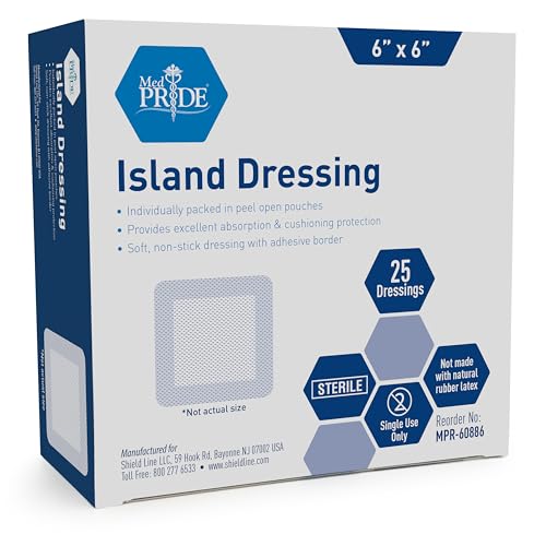 Med Pride™ Sterile Island Dressing | 6" x 6"