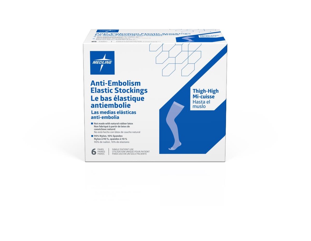 Medline Anti-Embolism Thigh Length Stockings | X-Large | Long
