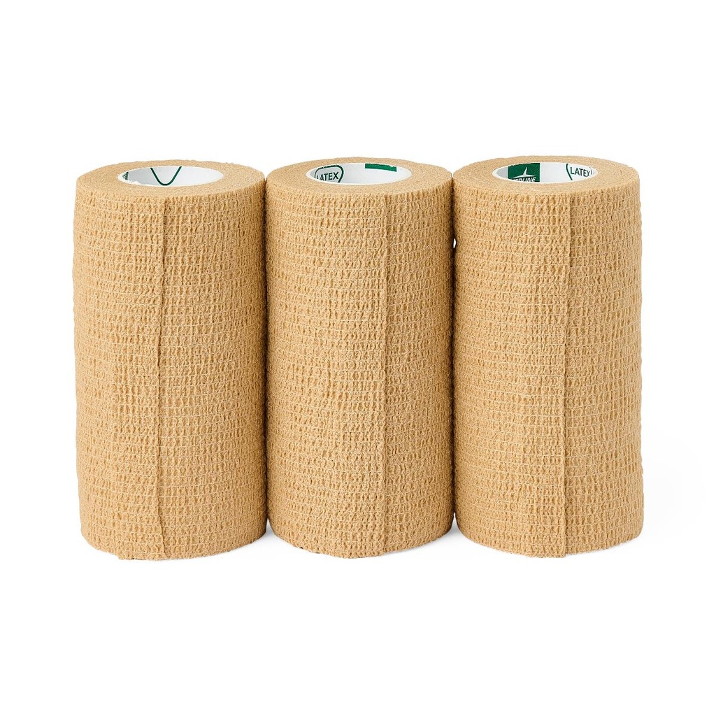 N/S Tan Self-Adherent Bandage | 4" x 5 yd