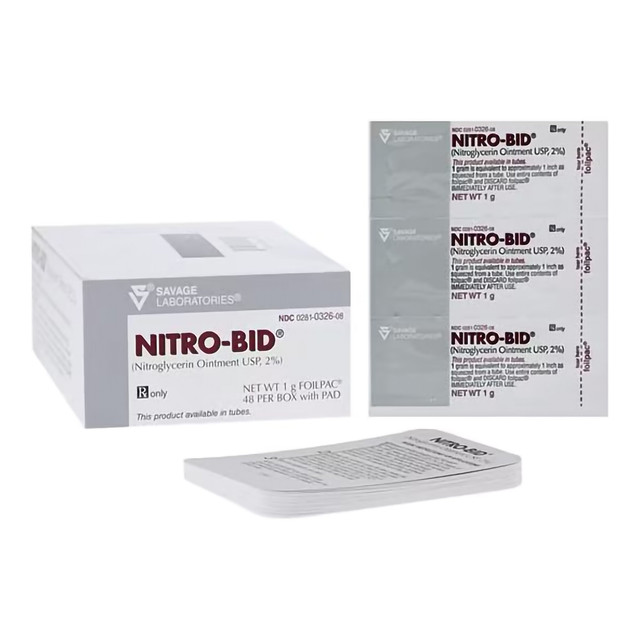 Nitro-Bid® Nitroglycerin 2% Ointment | 1gm Foil Pack