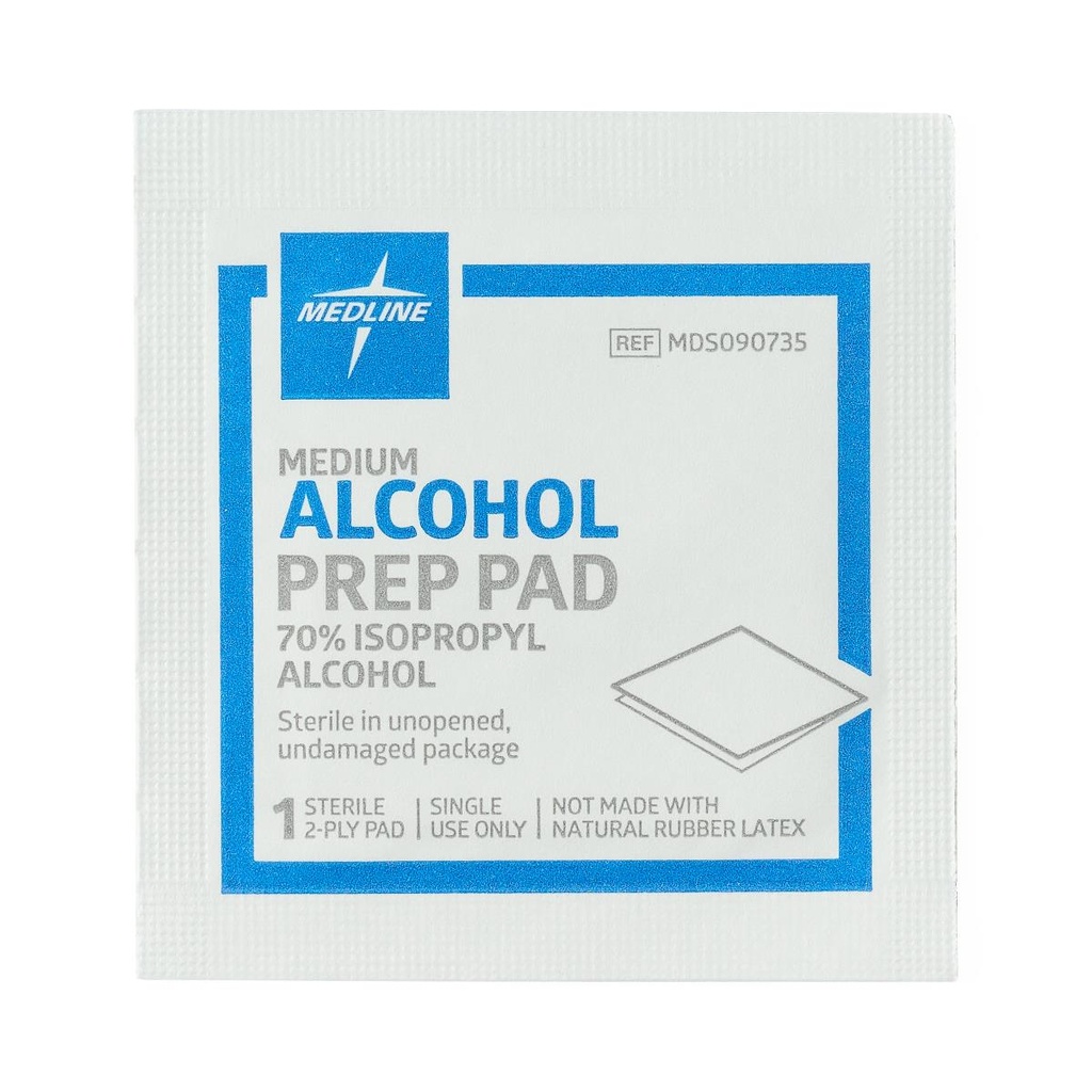 Sterile Nonwoven Medium Alcohol Prep Pads