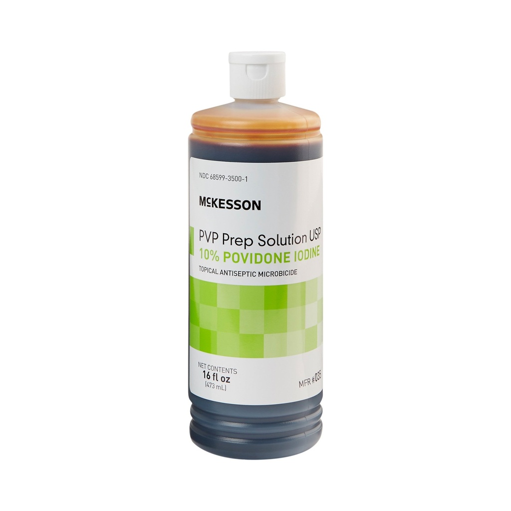Povidone Iodine (PVP) Skin Prep Solution | 16 oz