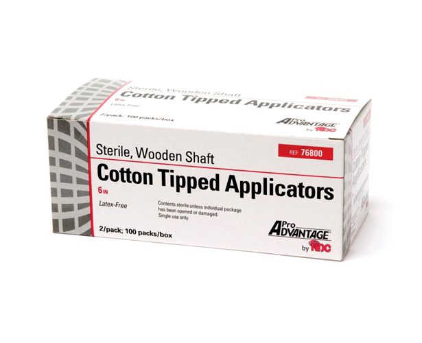 Pro Advantage® Sterile Cotton Tip Wood Applicator 2's | 6"
