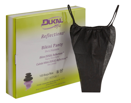 Reflections™ Black Disposable Bikini Panty 