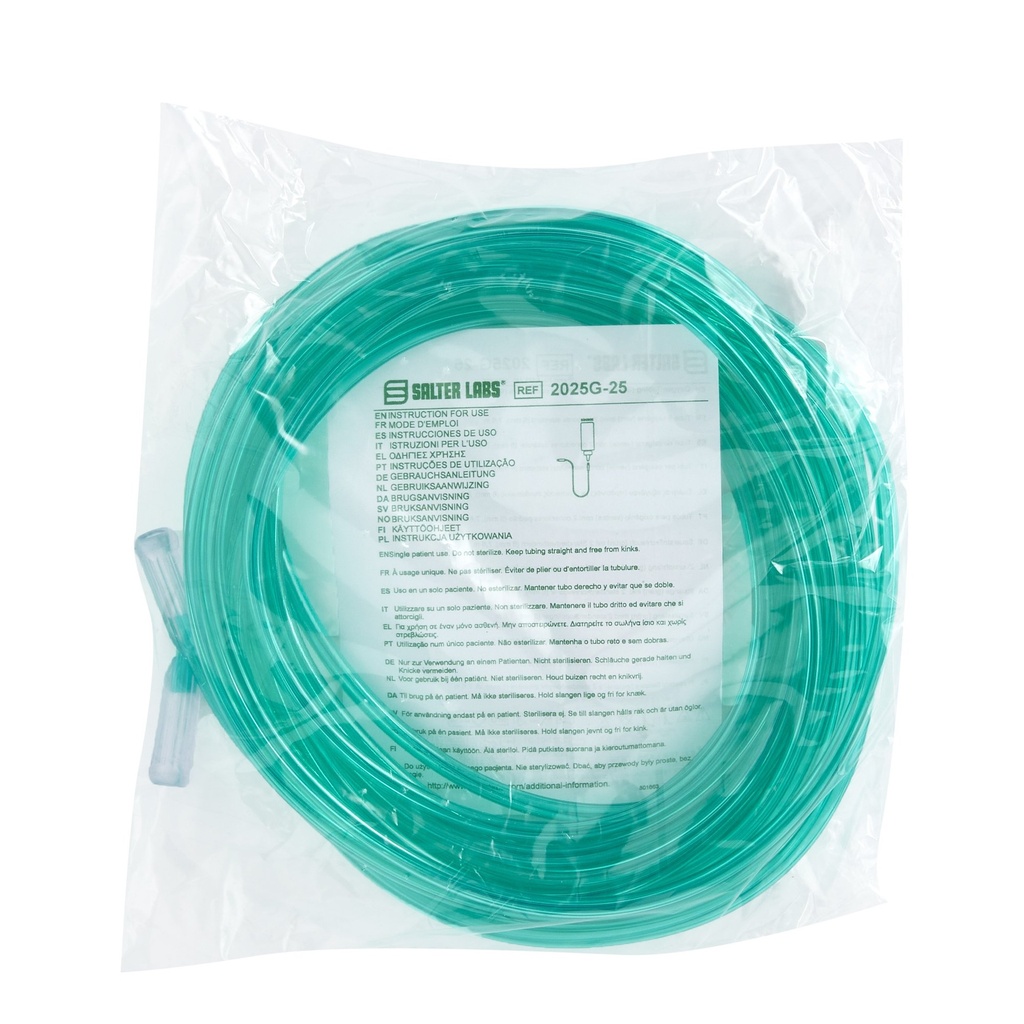 Salter Labs® 3-Channel Trumpet Connector Oxygen Tubing | 25 ft