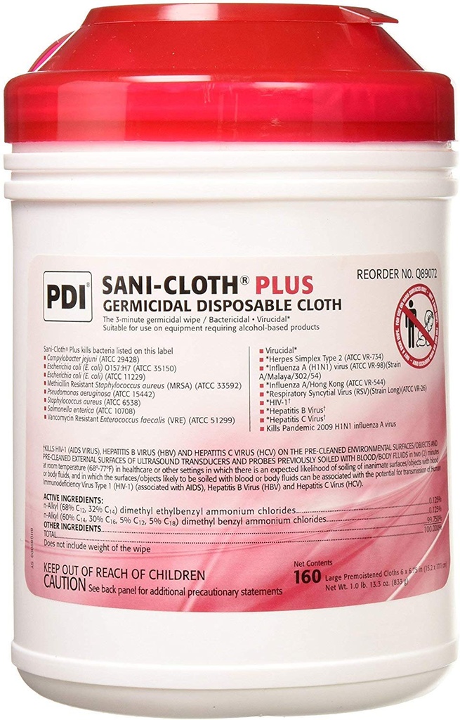 Sani-Cloth® Germicidal Disinfecting Wipes Alcohol Scent | Large