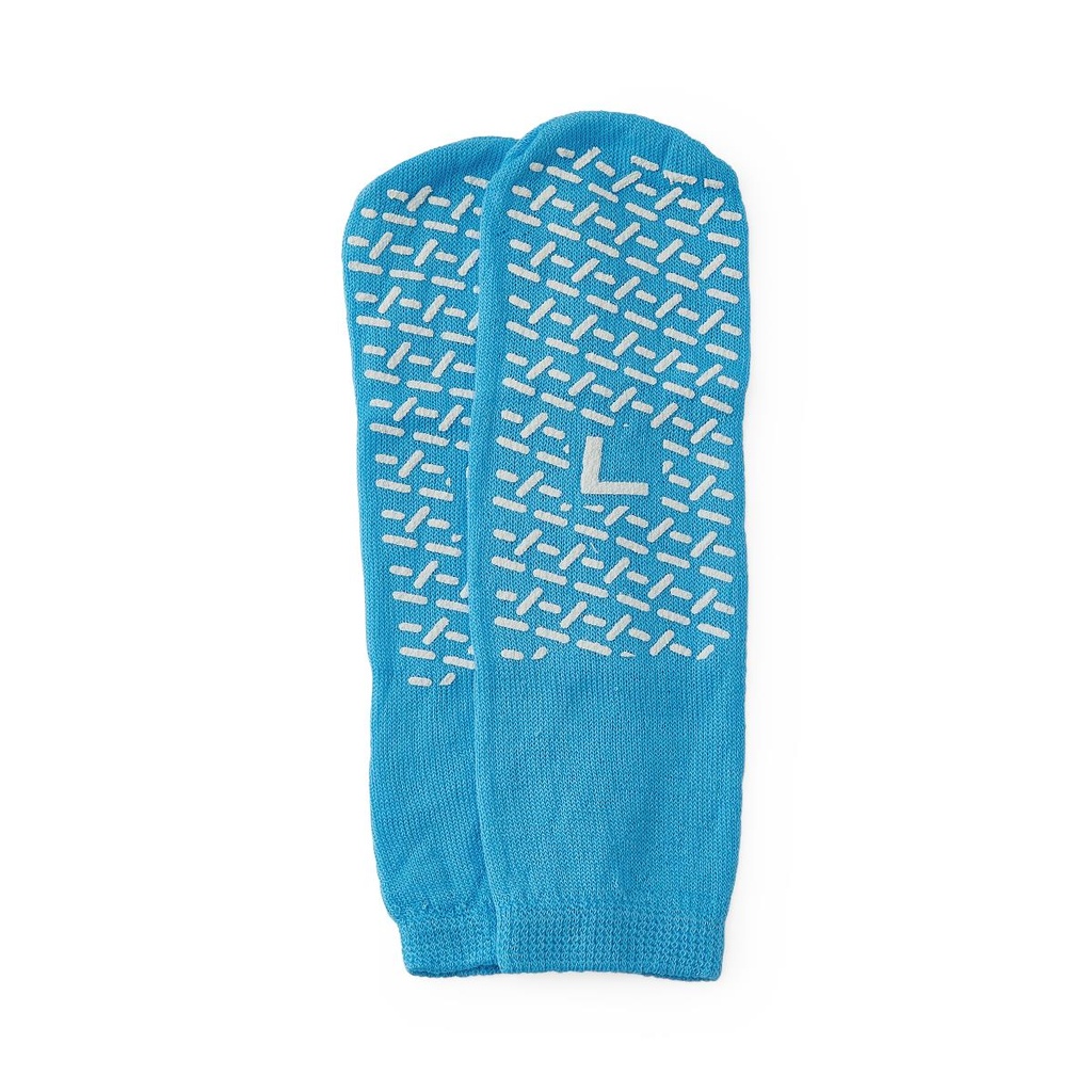 Single-Thread Blue Patient Slippers | Large