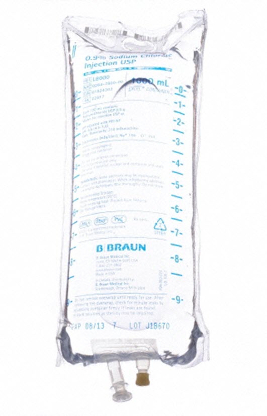 Sodium Chloride 0.9% IV Solution | 1000mL Flexible Bag (Replacement)