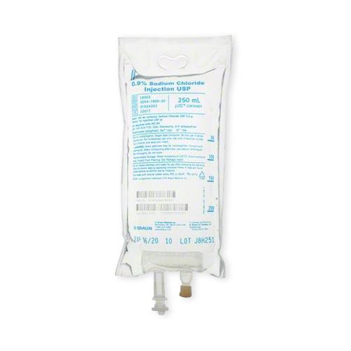 Sodium Chloride 0.9% IV Solution | 250mL Flexible Bag
