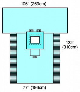 Sterile Chest and Breast Drape | 25-1/2" x 26”