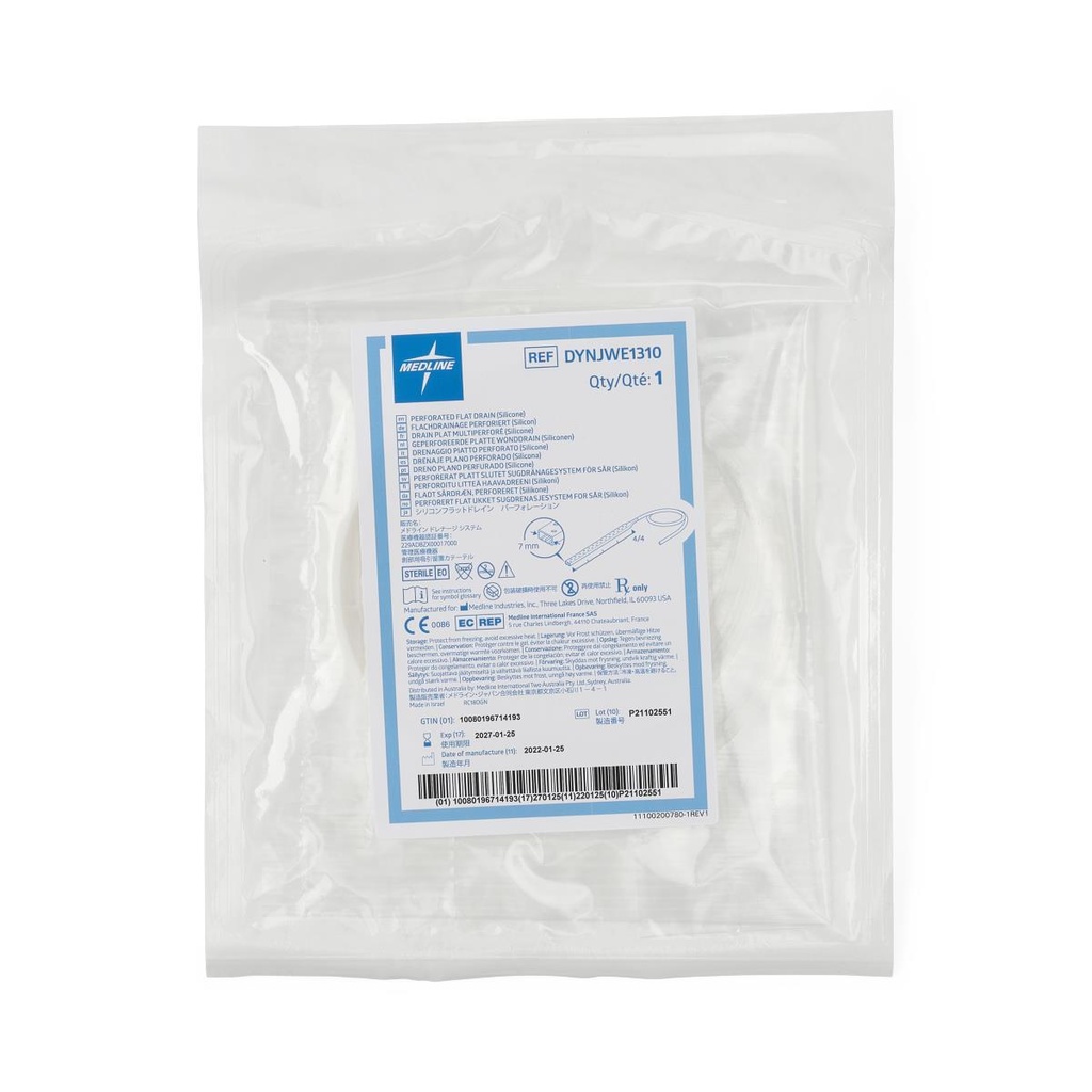 Sterile Full Perforated Flat Wound Drain