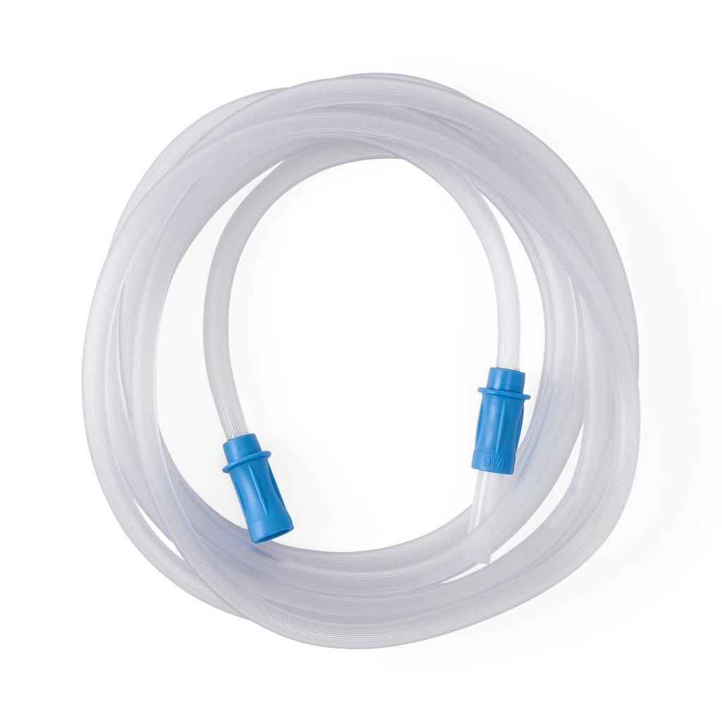 Sterile Non-Conductive Suction Tubing W/ Scalloped Connectors | 3/16" x 10 ft
