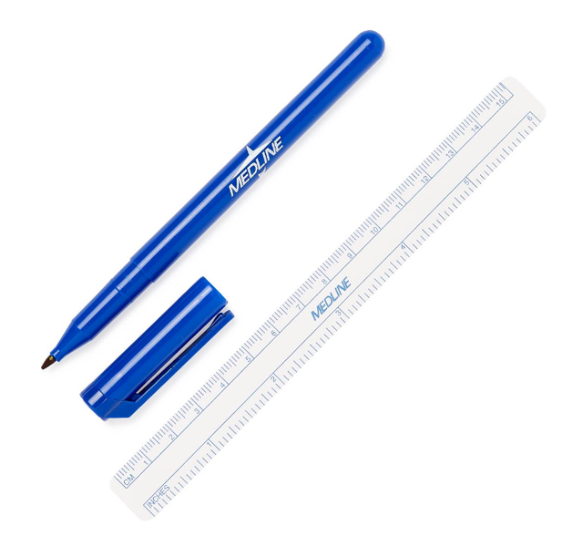 Sterile Skin Markers W/ Ruler