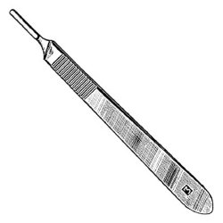 Sterile Stainless Steel Surgical Scalpel Handle | Size 3