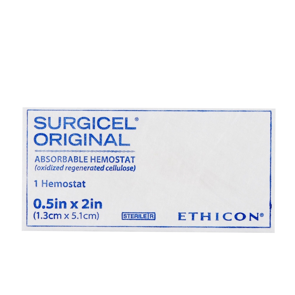 Surgicel® Sterile Absorbable Hemostatic Dressing | 1/2" x 2" 