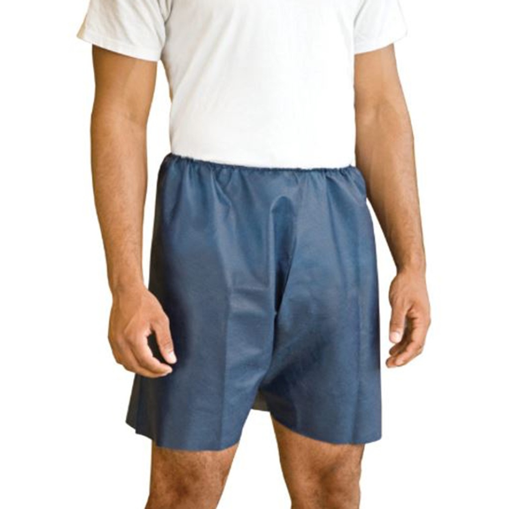 MediShorts® Navy Blue Disposable Exam Shorts | Large - X-Large