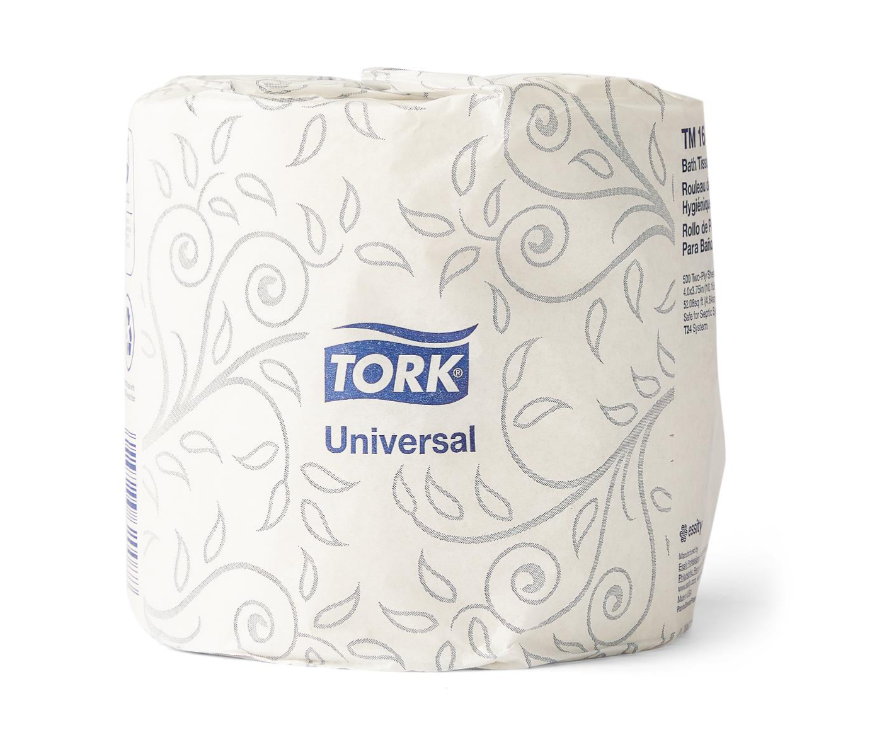 Universal 2-Ply White Toilet Paper | 500 Sheets per Roll
