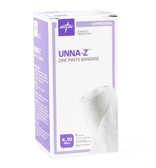 Unna-Z Zinc Oxide Compression Bandage | 4" x 10 yd