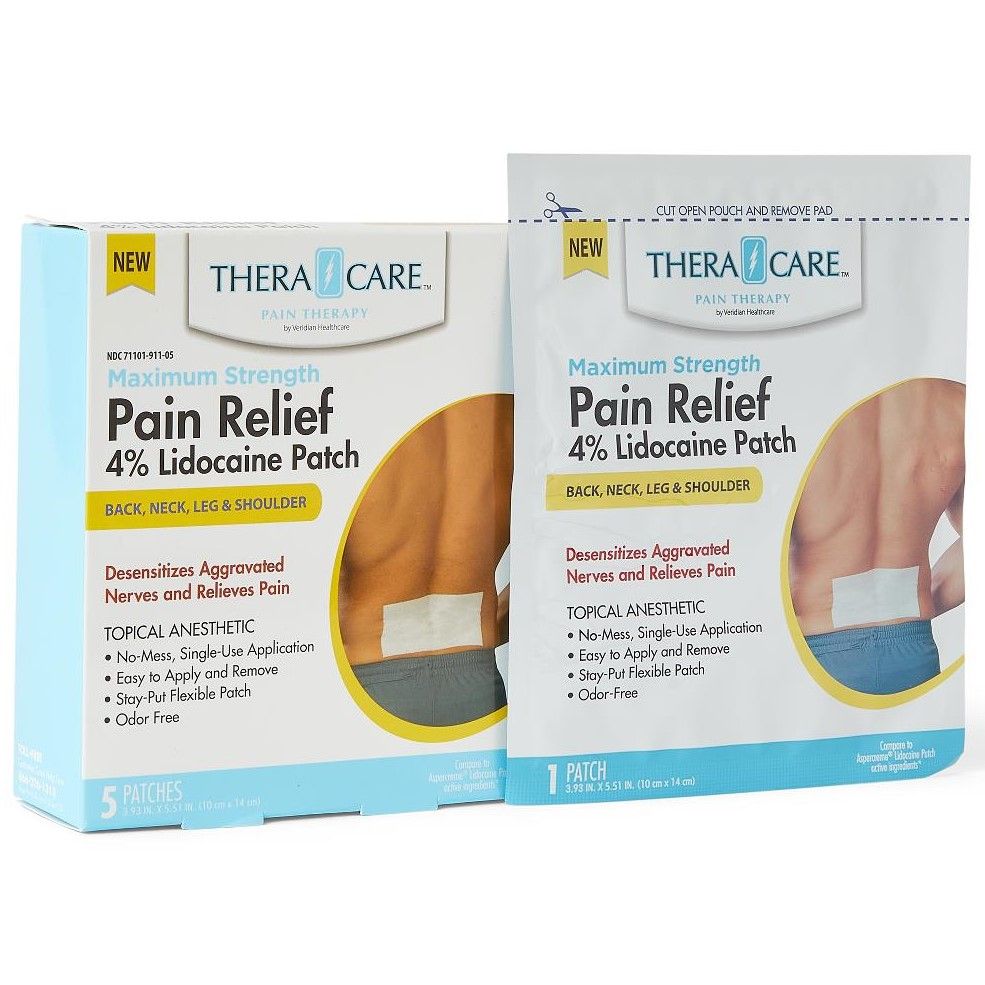 Veridian Thera Care Pain Relief Lidocaine Patch 4%