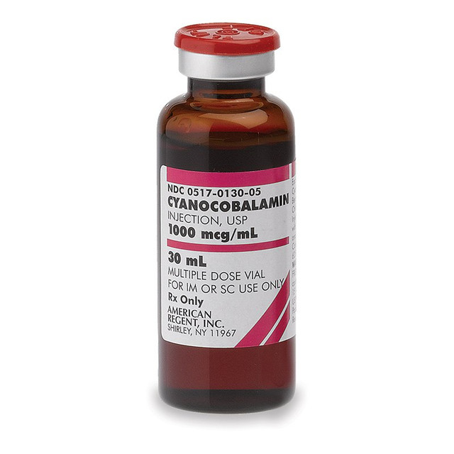 Vitamin B-12 (Cyanocobalamin) 1000mcg | 30mL Injection MDV