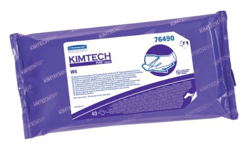 Kimtech™ W4 Alcohol Scent Cleanroom Wipes Soft 40-Pack
