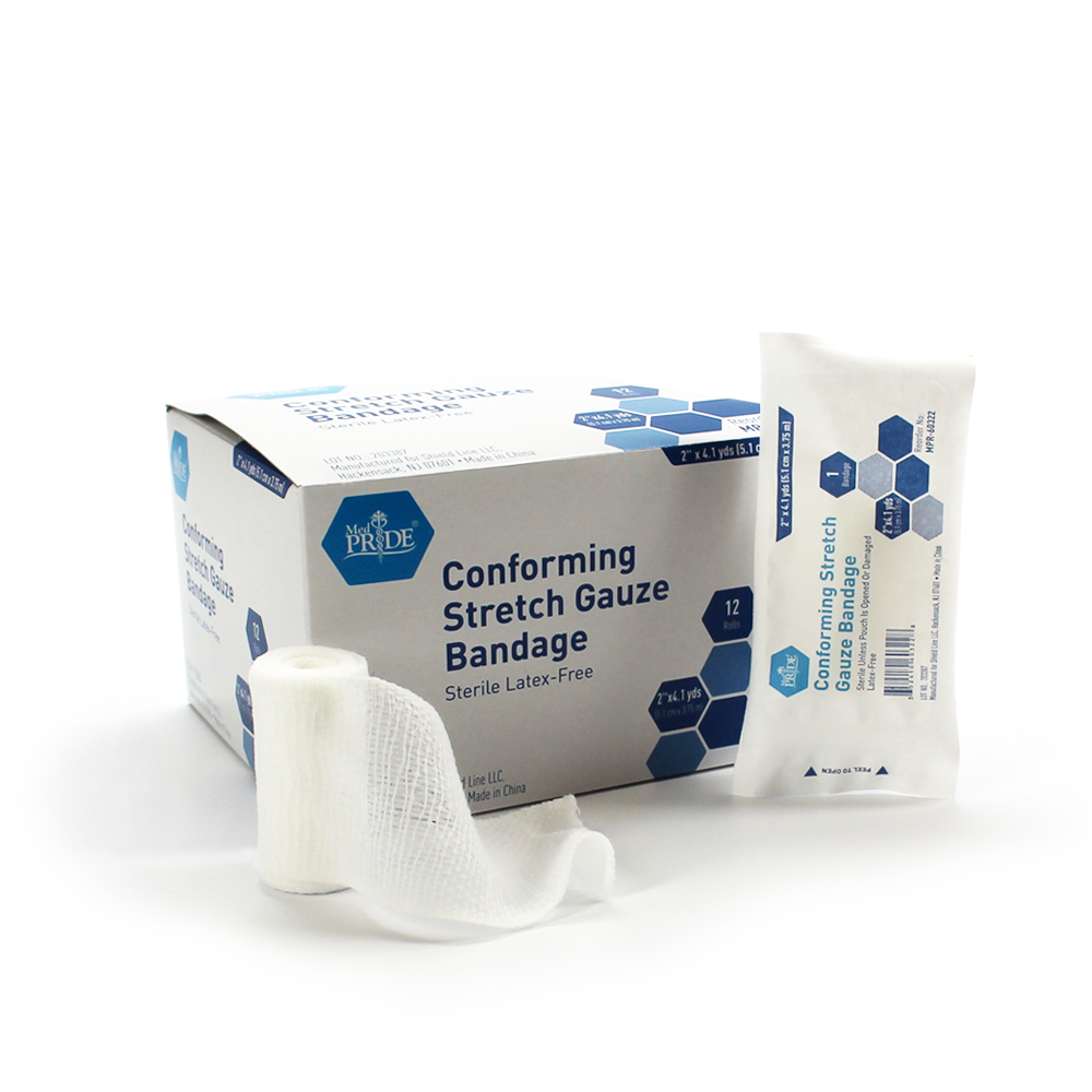 Med Pride™ Conforming Stretch Gauze Bandage Roll | 6” 