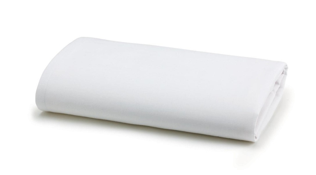 Cotton-Polyester Blend 55%-45% White Flat Sheet | 66" x 104"